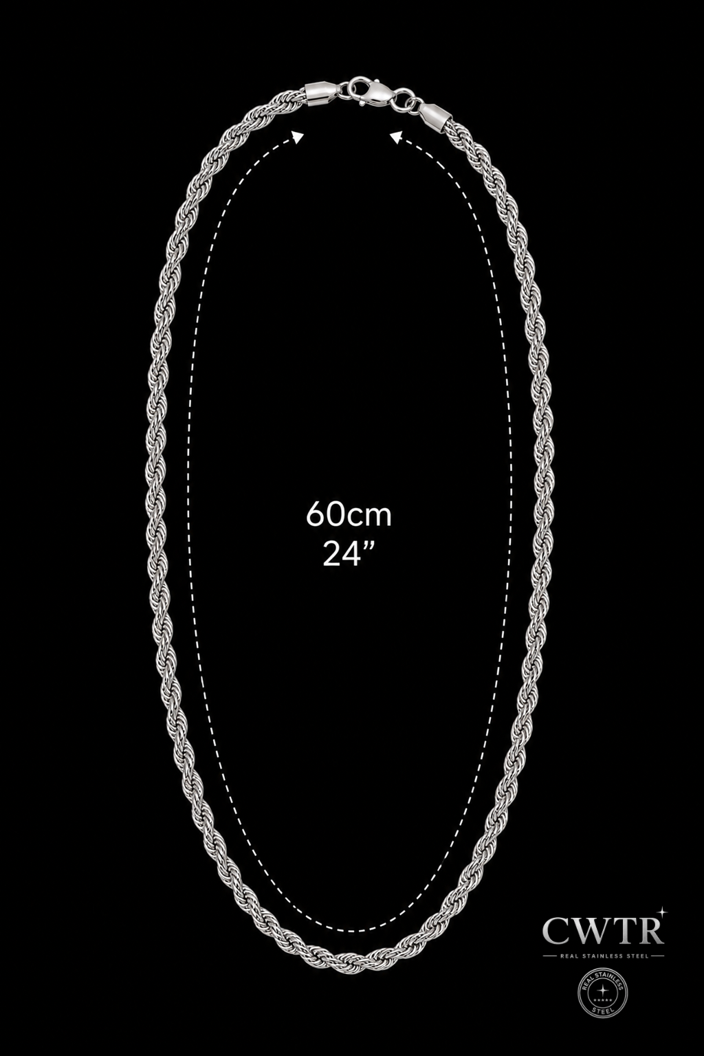 Cadena estilo cuerda premium