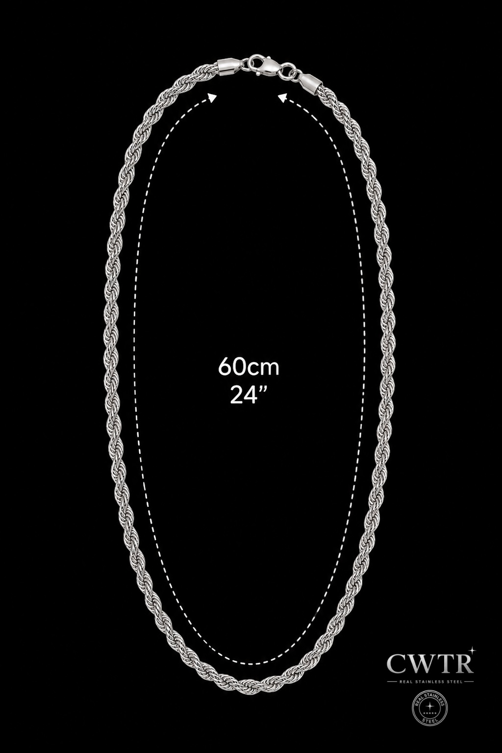 Cadena estilo cuerda premium
